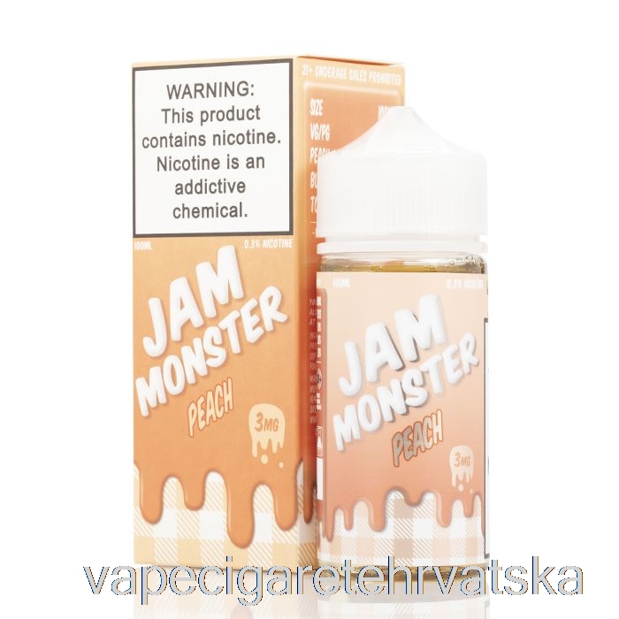 Vape Cigarete Breskva - Džem Monster - 100ml 0mg